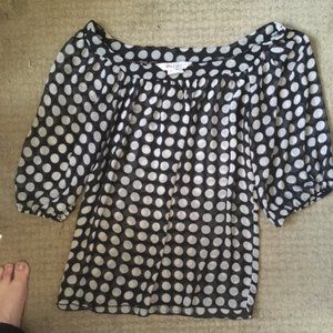 Lots of Love by Speechless scoop neck blouse polka dots